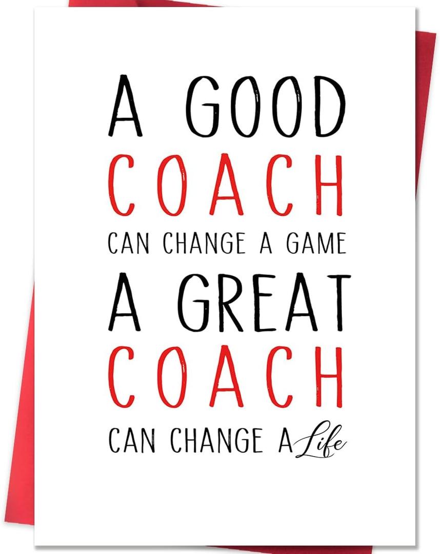 3 x Beixian Funny Thank You Coach Card for Men Women, 5x7 inches