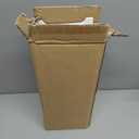 ShellKingdom Toilet Paper Holder Stand, Small Bathroom Storage Cabinet with Doors and Shelves, Slim Storage Cabinet for Bathroom Small Spaces Corner Floor - White (31.4 x 6.1 x 6.1 inch)