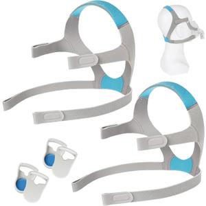 AirFit F20 Headgear, 2 Packs Replacement Mask Headgear Strap with Magnetic Clips, Compatible with F20 Full-face Mask, CPAP Accessories Supplies