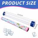 Unittype 2 Pcs 36 Inch Mahjong Mat Tube Storage with Caps, Pink,Blue