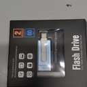 256GB USB Flash Drive for Phone and Pad, Photo Stick High Speed External USB Thumb Drives Photo Storage Memory Stick for Save More Photos and Videos (Blue, 256GB)