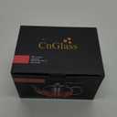 CNGLASS 40oz Glass Teapot with Removable Infuser,Clear Tea Kettle Stovetop Safe,Blooming and Loose Leaf Tea Maker Set (40.5oz/1200ml)