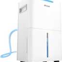 1500 Sq.ft Dehumidifier for Basement, SEAVON 21 Pint Dehumidifiers with Drain Hose for Home Large Room Bedroom Bathroom, Powerful Moisture Removal, Smart Humidity Control & Display, 24H Timer, 3 Modes