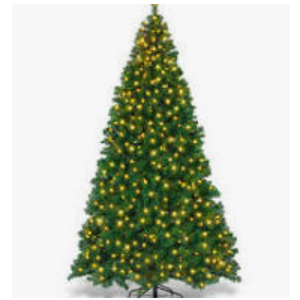 9ft Pre-lit Artificial Christmas Tree