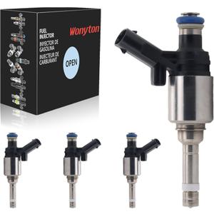 06H906036G Upgraded Fuel Injector 6 Holes 4Pcs | 2.0L L4 GDI Gas | for Audi: A3 A4 A5 A6 Q3 Q5 TT 2008-2016 Fit for VW: Passat Jetta CC EOS GTI Beetle Tiguan 2008-2017 Fuel Injectors Set of 4