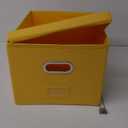 Snap-N-Store Vinyl Record Storage Box - 18" - 1 Pack - Yellow
