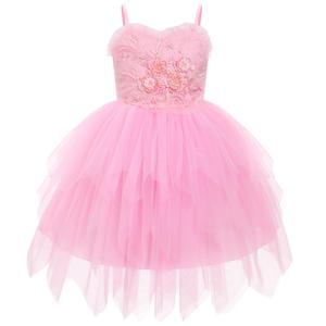 ODASDO Flower Girl Dress for Toddler Little Girls Pink 4-5 Years