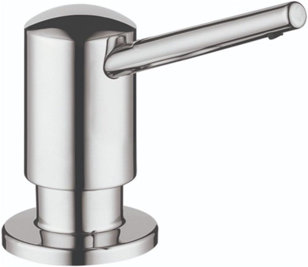 hansgrohe Bath and Kitchen Sink Soap Dispenser, Contemporary Premium Modern in Chrome, 04539000 Small