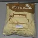 FOSSA Duvet Cover Set 100% Washed Cotton Linen Feel Super Soft Breathable Cozy 3 Pieces Bedding Sets Solid Pastel Yellow King (King (104"  90"), Light Yellow (No Comforter))