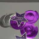 Happy 11th Birthday Purple & Silver Glitter Swirls Streamers Party Decorations - 15 Pcs 11th Birthday Hanging Swirls Streamers Kit,Cheers to Eleven Years Old Bday Party Sign