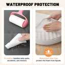 Small Dog Bed with Bolster, Small Dog Bed for Small Dogs, Dog Bed Washable with High-Density Foam Base, Washable Zippered Cover, Non-Slip Bottom, S