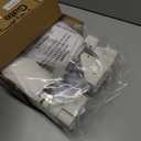 27.5 Inch Tall Step Over Foldable Baby Gates for Doorways 27.5"-55" Wide 2 Panel Expandable Dog Gates for The House Adjustable Mesh Pet Gate Indoor Baby Gate for Dog Indoor Child Gate for Doorway