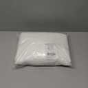 NICETOWN White Linen Sheer Curtains and Drapes 84 inches Long, Rod Pocket & Back Tab semitransparent with Light Through Vertical Window Treatments for Sliding Glass Door & Living Room, 52"W, Set of 2