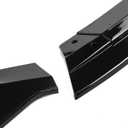 Front Bumper Lip Splitter Spoiler Compatible with Mercedes E-Class W212 E250/ E350/ E400/ E550/ 2014-2016 (Sport Sedan Models Only), Gloss Black 3pcs Air Chin Body Kit Exterior Accessories
