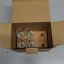 UNILAMP Dusk to Dawn Light Bulbs, Outdoor Candelabra Light Bulbs, 5W Equivalent 40W, 2700K Soft White, 500LM, Edison Vintage Filament E12 Base, Photocell Sensor for Sconces Porch Patio Garage, 6 Pack