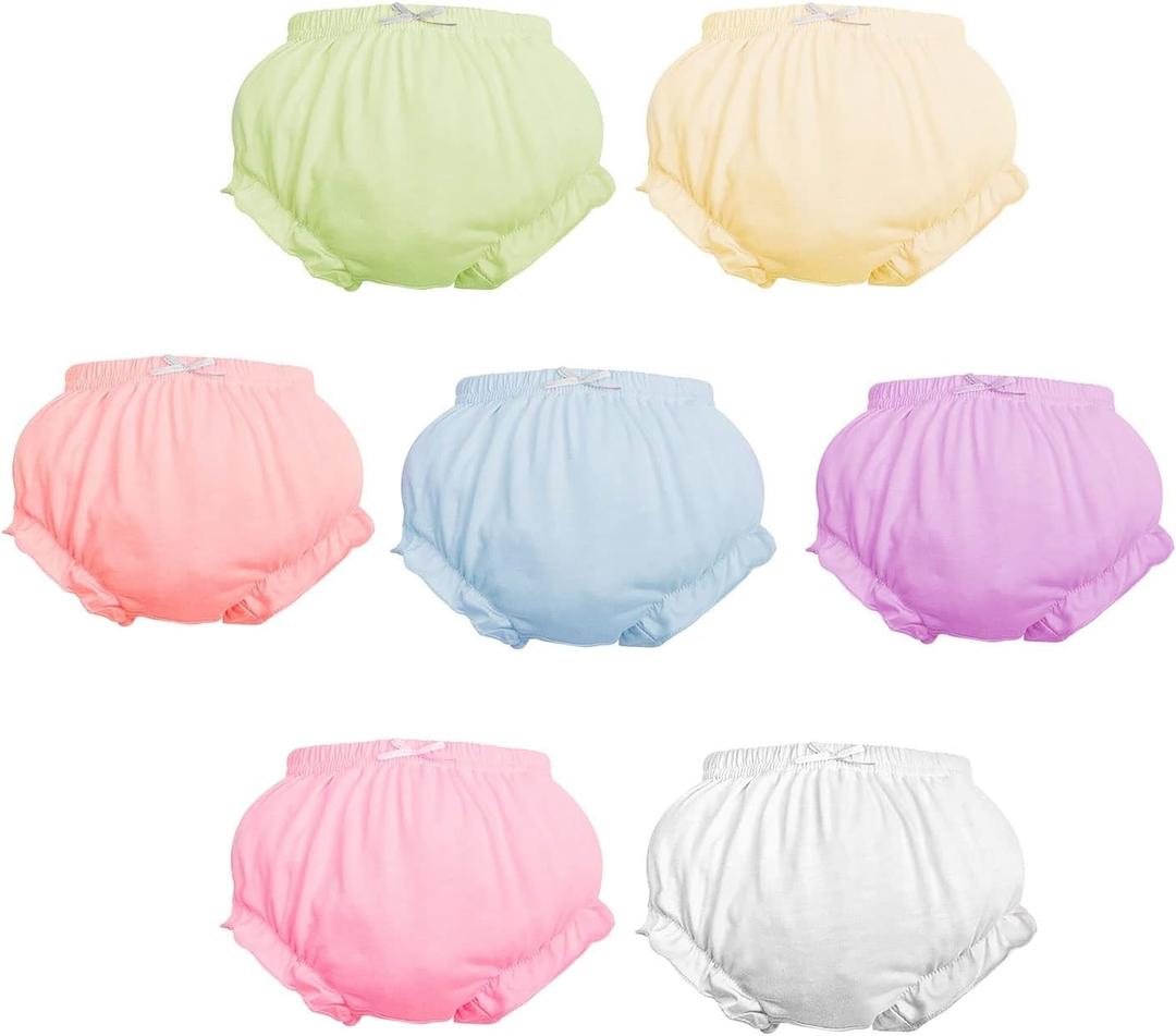 7Pack Diaper Cover - Baby  Underwear,Panties for Toddler Girls, 18-24 M
