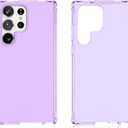 ITSKINS Spectrum R // Clear Compatible with Samsung Galaxy S23 Ultra, Protective Phone Case, Anti-Yellowing, Shockproof Cover, and Military Grade Phone Case - Light Purple