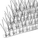 OFFO Bird Spikes with Stainless Steel Base, Durable Bird Spikes Arrow Pigeon Spikes Fence Kit for Keeping Small Bird, Crows and Woodpeckers Away, Covers 25 Feet(7.6m)