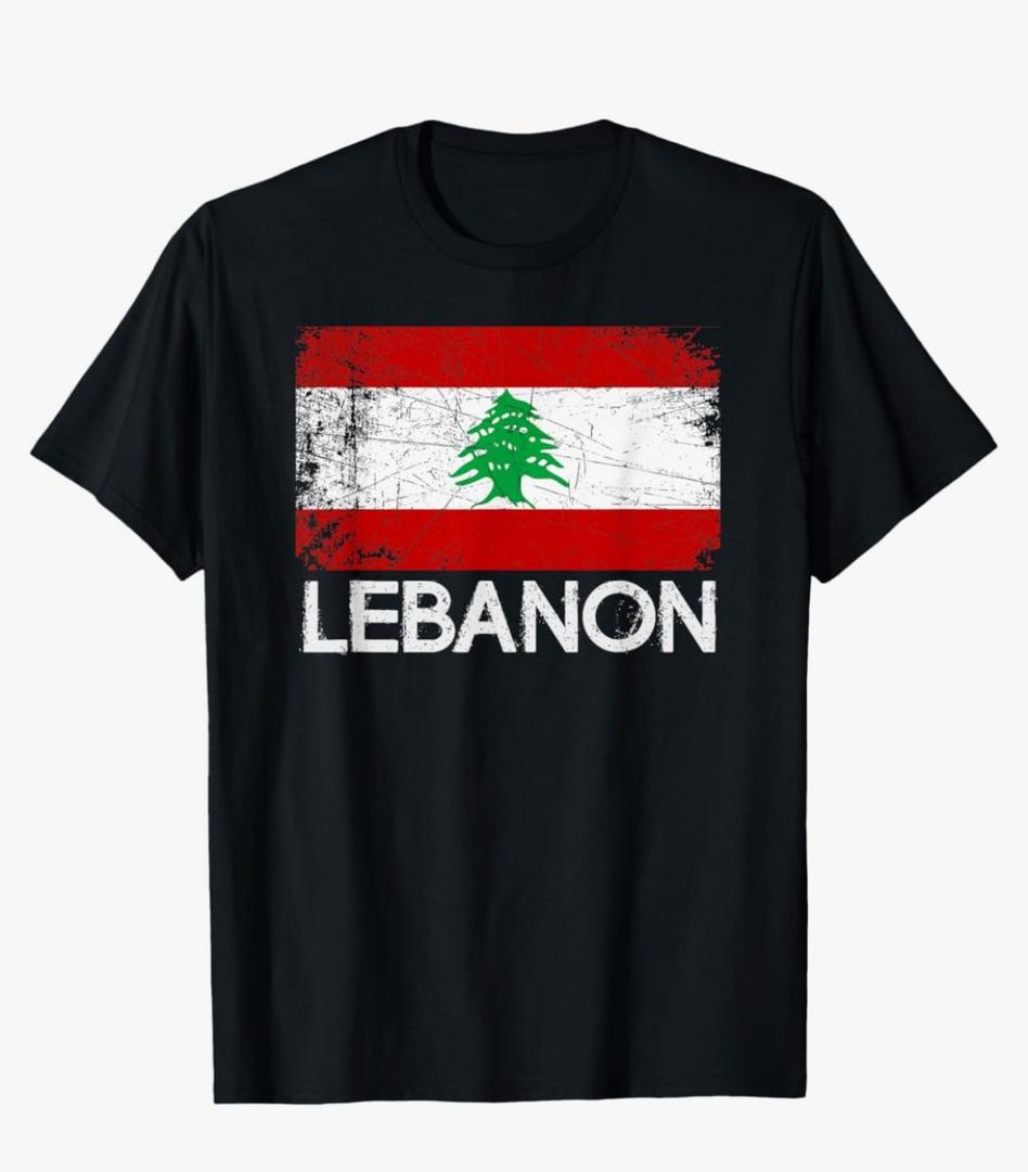 Lebanese Flag Lebanon TShirt, Small