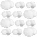 Jetec 12 Pieces Artificial Cloud Props Imitation 3D Cloud Shape Hanging Decorations Room DIY Decorative Hanging Ornament for Wedding Party Stage Show Decor (Small and Medium Size)