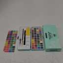 ARTISTRO Watercolor Paint Set Portable, Palette Set with Metallic Colors for Workbooks - Mini Travel Painting Kit for Artists, Professionals, Adults, Kids, Girls&Boys - Art Supplies, Christmas Gift