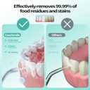 Water Flosser for Teeth Cordless: 260ML Portable Oral Irrigator with DIY Strength for Daily Oral and Braces Care, 4 Modes & 5 Jet Tips, 40-Day Battery, IPX7 Waterproof Dental Flosser for Home Travel