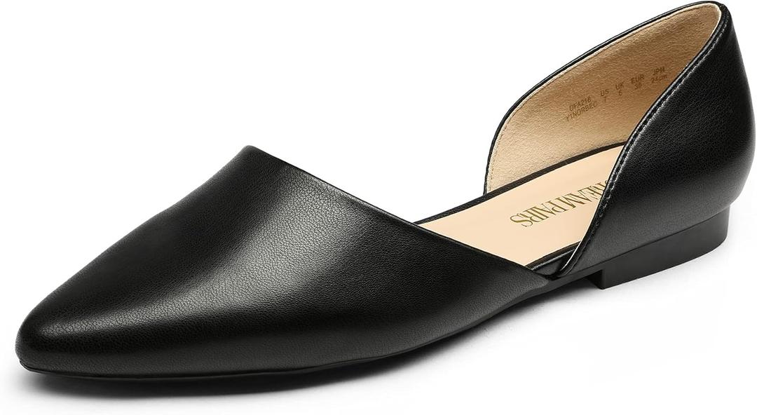 DREAM PAIRS Women's Elegant Dressy Flats Shoes Pointed Toe Casual Comfort Slip on Walking Flats for Women 10 