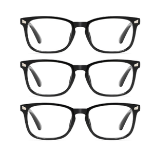 CCVOO Reading Glasses for Women/Men, Eyeglasses, Blue Light Readers for Women/Men, Computer Eye Glasses, Cheaters 1.75 (3xBlack, 2xClear)