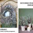 30 Branches Pussy Willow Branches for Vases 23 Inches Natural Dried Pussy Willows Real Dried Flowers 2 Years Long Lasting for Home Decoration