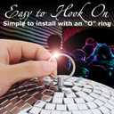16-Inch Large Disco Ball Big Hanging Mirror Ball Disco Ball Decor for Disco Party Decorations, Weddings, Events, Disco Christmas Decor, and Home Celebration