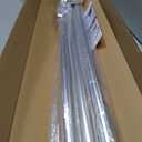 MEXAU Silver Tension Curtain Rods for Windows 41-126 Inches Heavy Duty Tension Rod Adjustable Curtain Rods No Drilling for Bathroom Living Room Outdoor Patio Hold Up Blackout Curtains and Non Slip