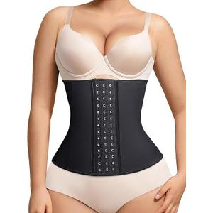 Waist Trainer for Women Latex Underbust Waist Cincher Corset, Tummy Control Corset Sport Girder Hourglass Body Shaper, size M