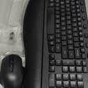 Wireless Keyboard and Mouse Combo – Ergonomic Wave Key, Built-in Leather Soft Palm Rest, 2.4G Full Size, 8 Hotkeys, 6-Button Mouse with 4-Level DPI, Dual USB-A/USB-C, Windows & macOS Compatible