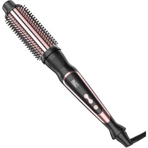 1.25 Inch Thermal Brush for Blowout Look, Heated Round Brush with Dual Voltage & Adjustable Temperature, Smooth & Voluminous Curls, Travel-Friendly Hair Styling Tool