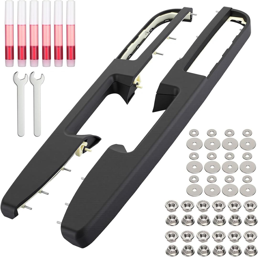 BBTO 80994 Door Armrest Compatible with GMC 2010-2014 Front Driver & Passenger Side Repairing Door Panel with Release Handle Above Armrest