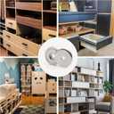 2 x Cabinet Door Magnetic Catch,10 Pack Round Cabinet Magnets Adhesive Cabinet Latch,Magnetic Drawer Locks for Sliding Door Kitchen Cupboard Closure