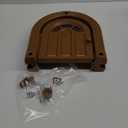 Meow Manor Cat Door Interior Door - No-Flap, Interior Cat Door for Cats Up to 20 lbs, Easy DIY Setup, Secured Installation in Minutes, No Training Needed (Original, Brown)