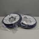 GOSO Large Drum Lamp Shade Blue Faux Silk Lamp Shades-Square Foldable Lampshades for Floor Lamps Table Lamp- 12x14x10 inch (Spider) Natural Fabric Lamp Shade Replacement Modern Shade-Easy Assembly