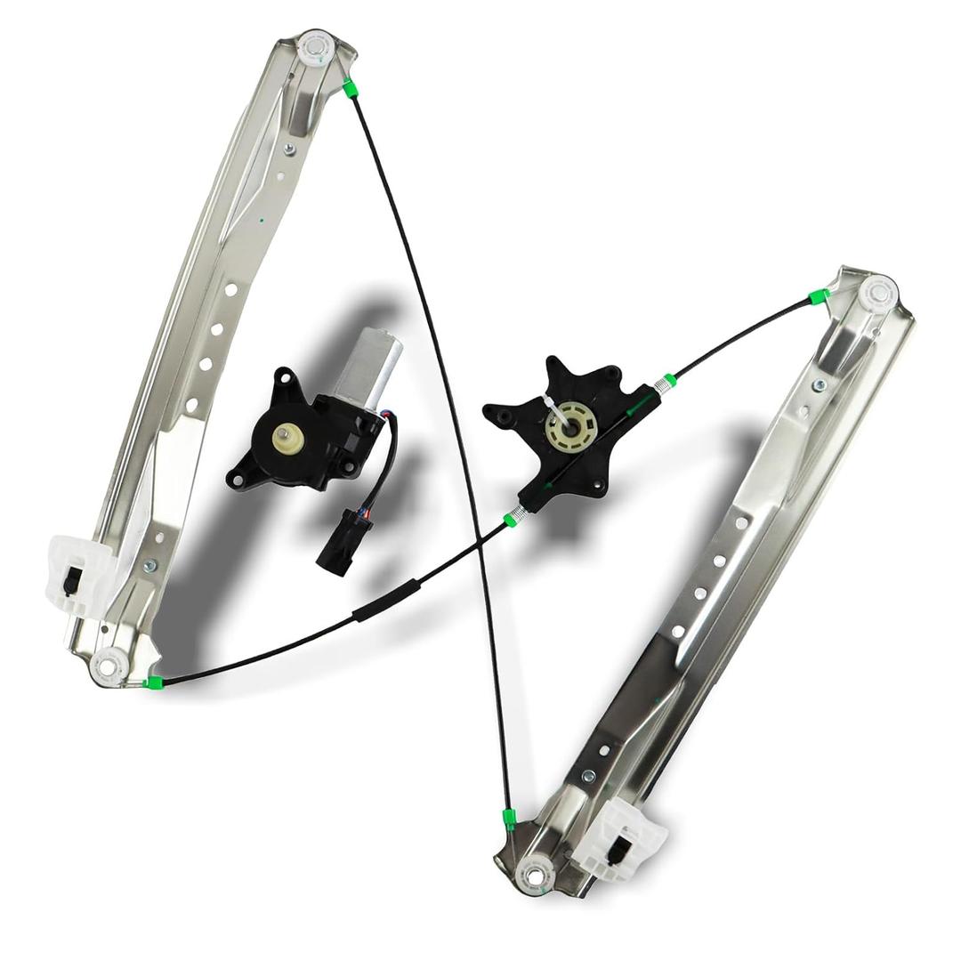 748-509 Window Regulator Passenger Side Front Right Fit for Chrysler Town & Country, Dodge Grand Caravan, Ram C/V, Volkswagen Routan 2008-2018 with Power Window Motor 386937