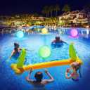 Pool Toys - 16" Light Up Beach Ball, 1/2/4 Pack Glow in The Dark Balls with 8 LED Modes, Pool Games for Adults, Teens and Kids, LED Ball for Outdoor or Indoor Activities