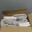 Storage Baskets for Clothes Fabric Cotton Rope Storage Basket with Handles, Decorative Woven Basket for Living Room,Closet Organizer Blankets, and 2bags (Gradient Brown, L14W11H14)