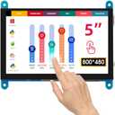 ELECROW 5 Inch Touch Screen Monitor for Raspberry Pi - 800480 Mini Monitor Touchscreen LCD Display Compatible with Raspberry Pi 5/4/3B+/3B, BB Black, Banana Pi, Jetson Nano, Windows, PC