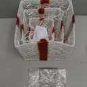 3-Piece Lighted Gift Boxes - Pre Lit Christmas Decoration with Ribbons for Indoor/Outdoor Use (8in) - Weather Resistant Yard Home Decor with Warm UL Lights