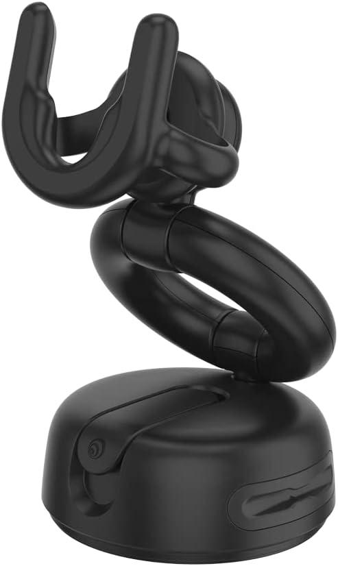 PopSockets Multi-Use Phone Mount Dash Mount, Windshield Phone Mount, and Phone Mount for Desk - Black