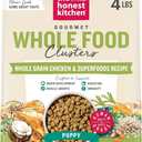 The Honest Kitchen Human Grade Dry Dog Food, Whole Food Clusters Puppy Whole Grain Dry Dog Food,Chicken, 4 lb Bag (EXP 07/17/26)