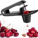 2 x Cherry Pitter - Makmzoon Cherry Pitter Tool Stainless Steel Rod(Black) | Hand-held push design Easy to Clean and Store With Lock Design Great for Making Cherry Jam