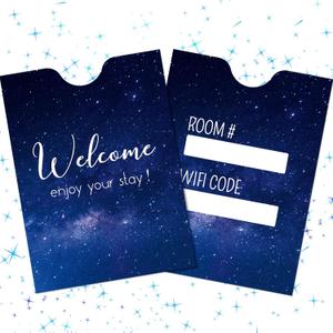 Geyee 500 Pcs Hotel Key Card Envelope Keycard Holder Sleeves Enjoy Your Stay Key Cover for Hotel, 2.4 x 3.5 Inch(Dreamy Style) Geyee 500 Pcs Hotel Key Card Envelope Keycard Holder Sleeves Enjoy Your Stay Key Cover for Hotel, 2.4 x 3.5 Inch(Dreamy Style)