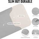 Allinside 13 inch Laptop Sleeve Case for MacBook Neo A18 Pro/MacBook Air 13 2018-2026/MacBook Pro 13 2016-2022, Waterproof PU Leather Laptop Sleeve Bag Protective Vertical Case Cover, Gray