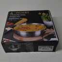 LOLYKITCH 12 Inch Tri-Ply Stainless Steel Saut Pan with Lid,4 QT Hot Pot, Everyday Pan,Kadhai,Induction Cooking Pan,Jumbo Cooker,Dishwasher and Oven Safe.