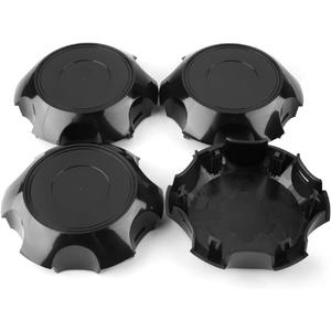 Wheel Center Cap 2005-2024 for TRD Tacoma FJ Cruiser 4Runner Rim Hubcap PTR20-35111, Fits 6 Spoke 17" Wheel, 4 pcs, Glossy Black